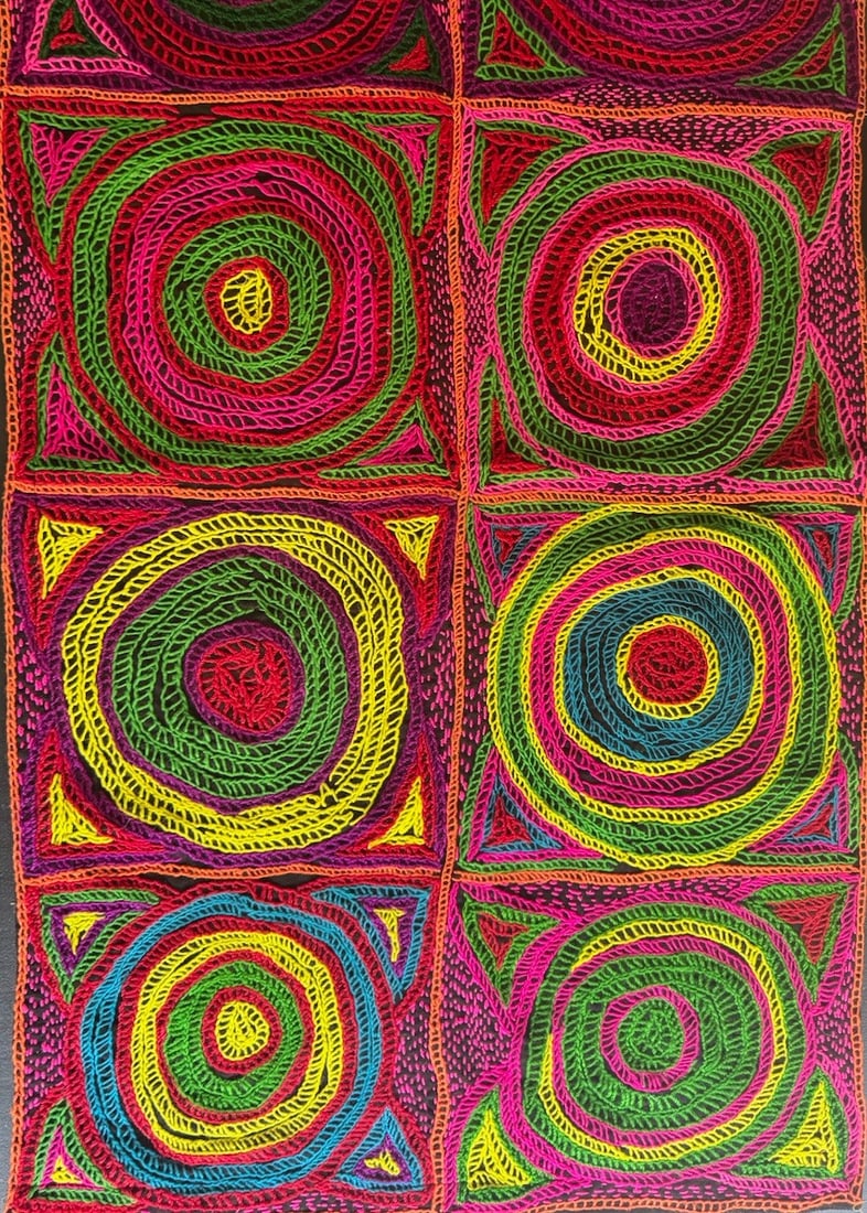 Kashmiri Gujjar-Bakarwal Nomadic Embroidered Wall Hanging. 1 of 3. (1 of 7)