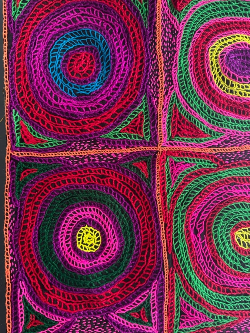 Kashmiri Gujjar-Bakarwal Nomadic Embroidered Wall Hanging. 1 of 3. - 5