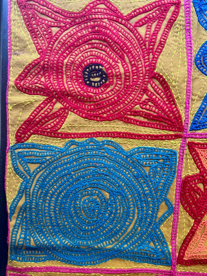 Kashmiri Gujjar-Bakarwal Nomadic Embroidered Wall Hanging. 2 of 3. - 5