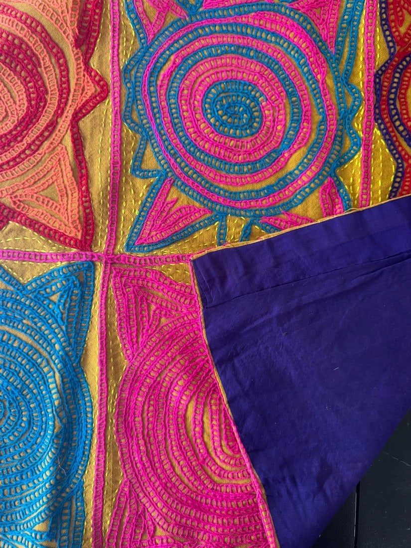 Kashmiri Gujjar-Bakarwal Nomadic Embroidered Wall Hanging. 2 of 3. - 6