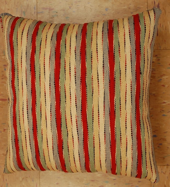 Hand-Made Pillow Cushion Rug 1'6" x 1' 8": Title:Hand-Made Pillow Cushion Rug 1'6" x 1' 8" Description:Antique detailed design hand made functional_useable pillow_cushion with exact size of 1'6" x 1' 8" the pillow is filled with poly- fil