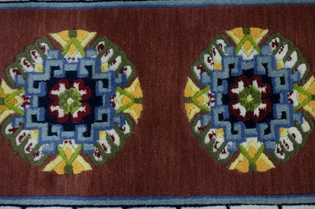 Maroon Red Floral 3X6 Chinese Style Oriental Rug - 16