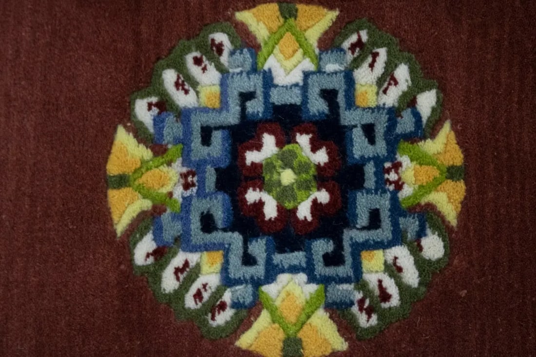 Maroon Red Floral 3X6 Chinese Style Oriental Rug - 9