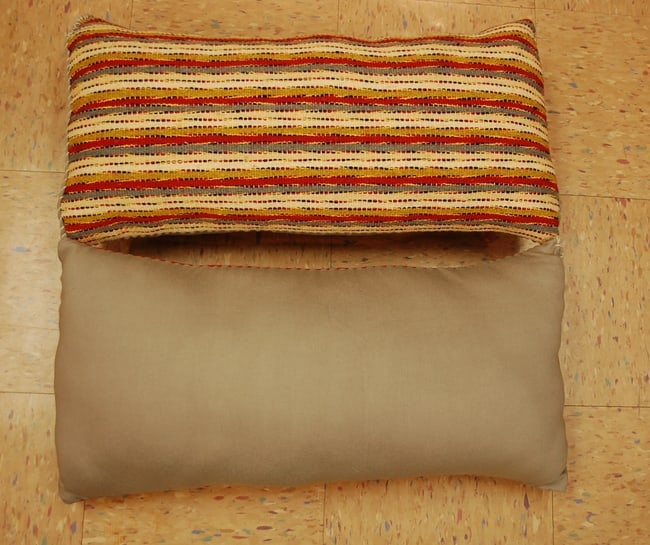 three Hand-Made Pillow Cushion Rug 1'6" x 1' 8" - 4