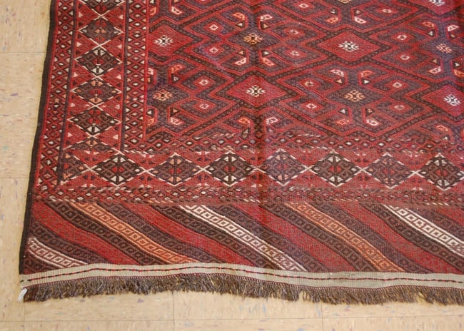 TURKMAN YAMOUTH SOUMAK KILIM 6'1" x 10'10" - 3