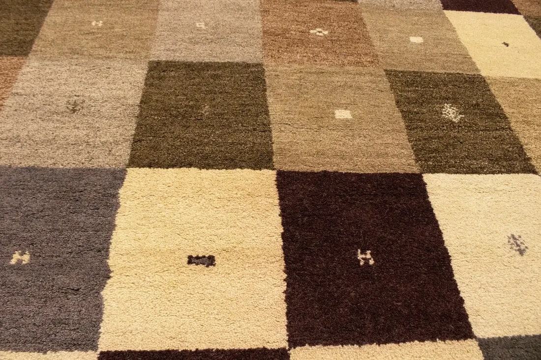 Multicolored Tribal 7X10 Indo-Gabbeh Oriental Rug - 13