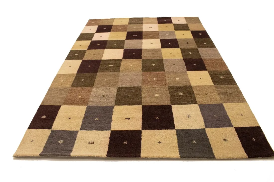 Multicolored Tribal 7X10 Indo-Gabbeh Oriental Rug - 5
