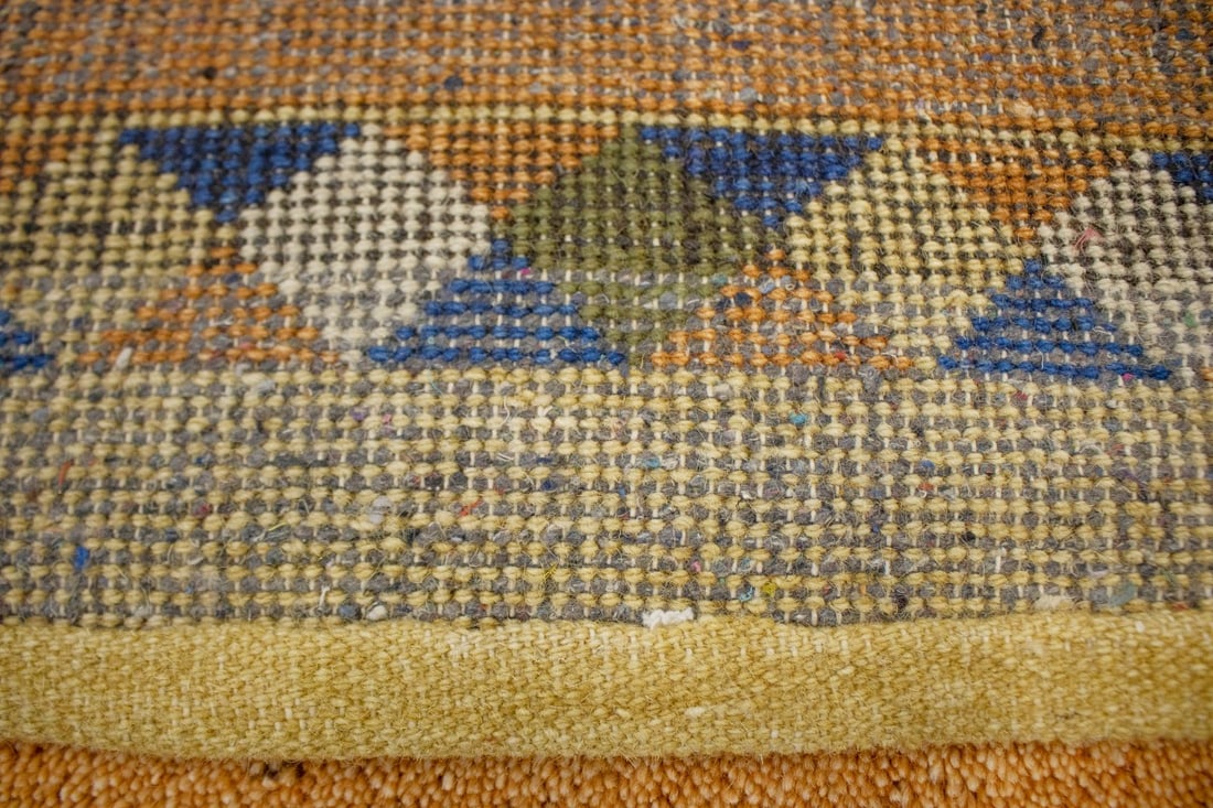 Rusty Peach Bordered Tribal 2'9X6'4 Indo-Gabbeh Oriental Rug - 14