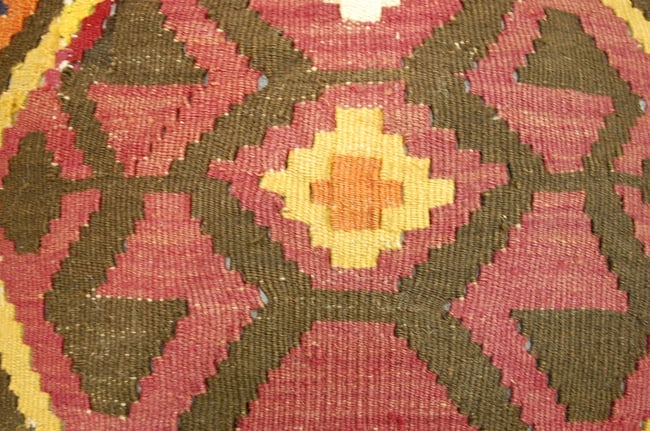 Hand-Made Pillow Cushion Rug 1'6" x 1' 8" - 2