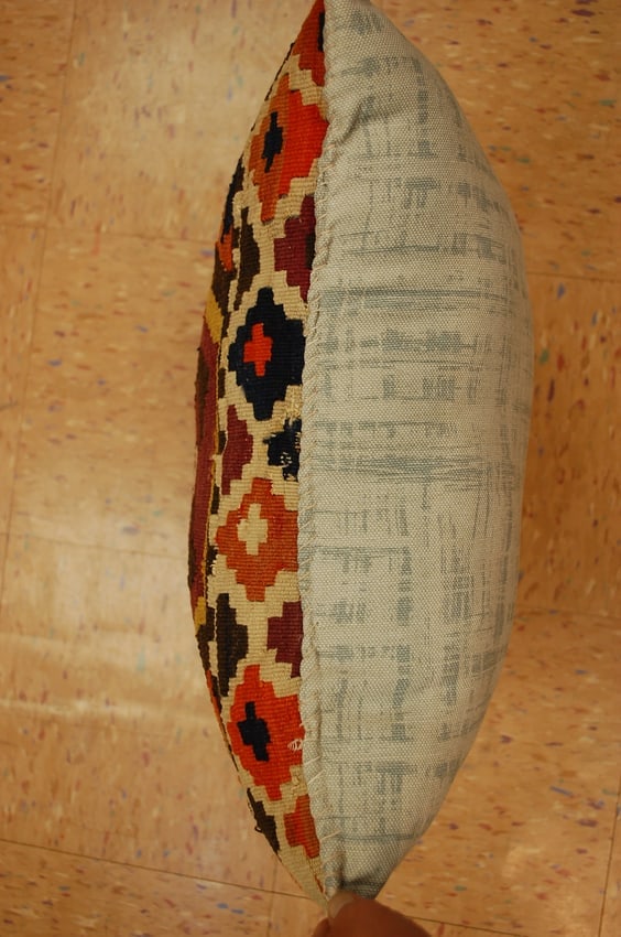 Hand-Made Pillow Cushion Rug 1'6" x 1' 8" - 4