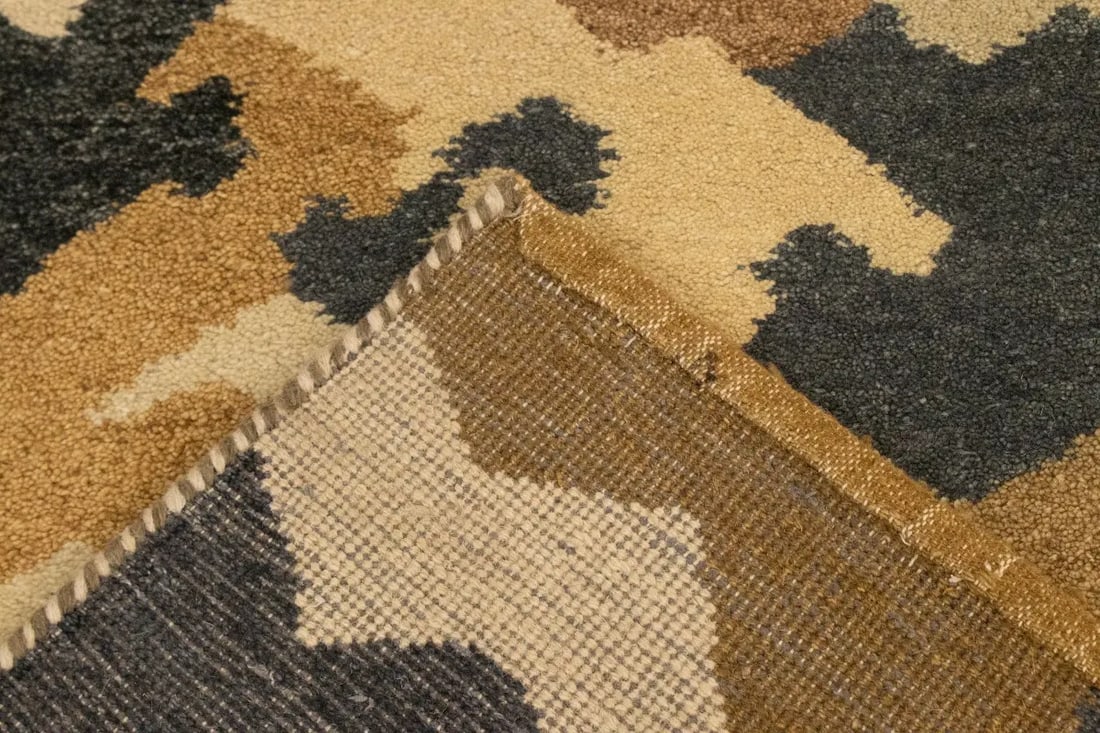 Multicolored Abstract 6'5X9'9 Indo-Gabbeh Oriental Rug - 17