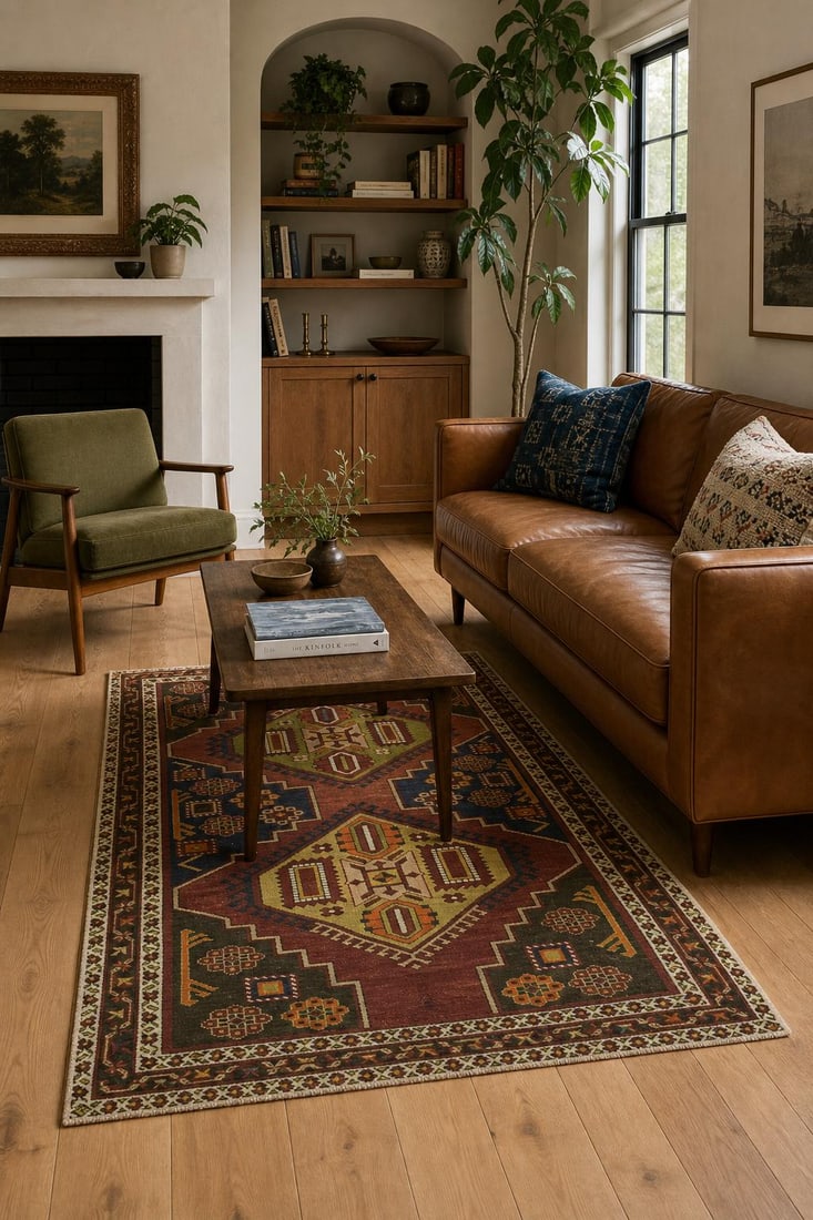 Bakhtiari Persian Wool Rug 4x7 - 2