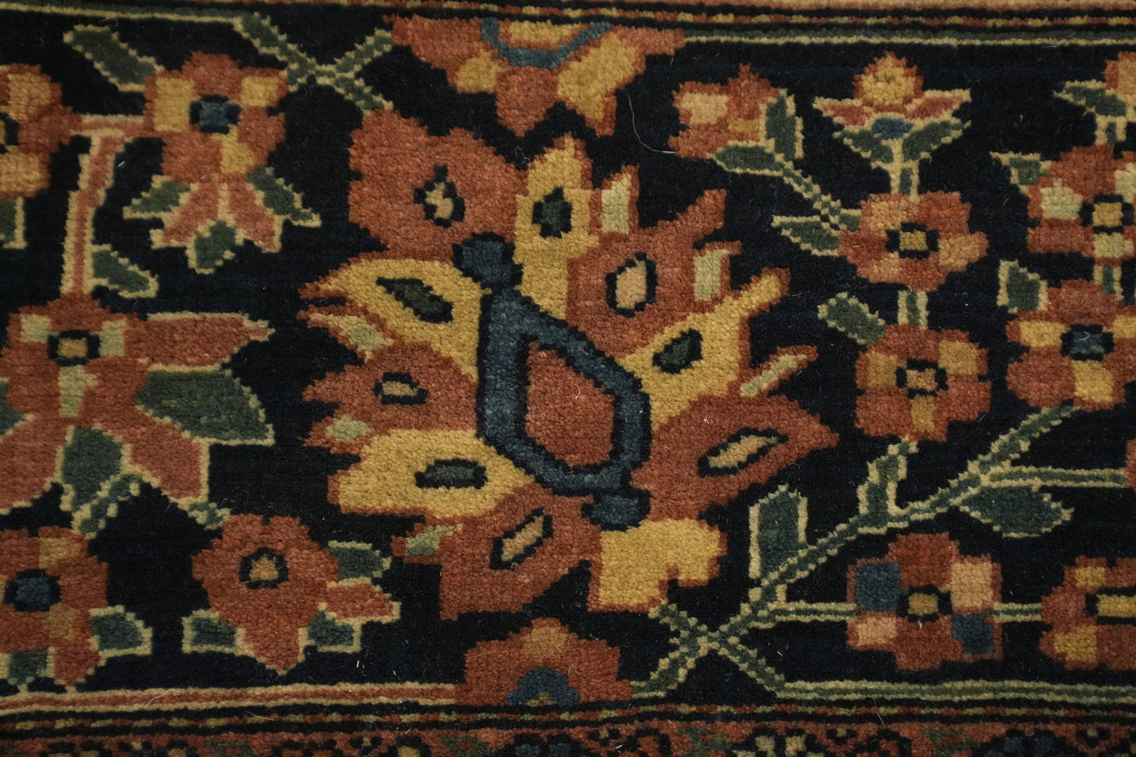 Pre-1900 Vegetable Dye Sarouk Farahan Persian Rug 4x7 - 11