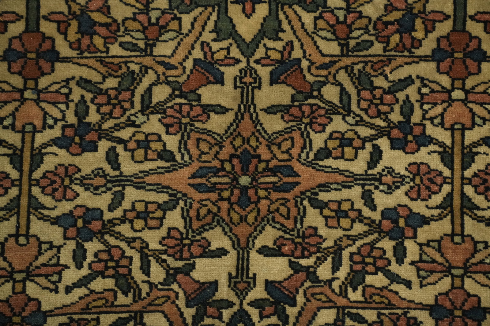 Pre-1900 Vegetable Dye Sarouk Farahan Persian Rug 4x7 - 7