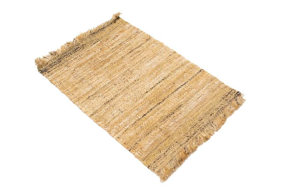 Flat-Weave Wool Jute 2X3 Sumak Modern Rug - 6