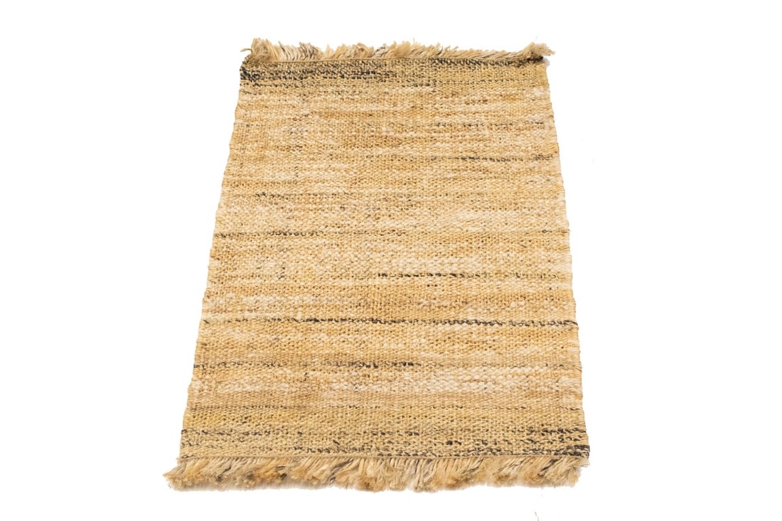 Flat-Weave Wool Jute 2X3 Sumak Modern Rug - 7