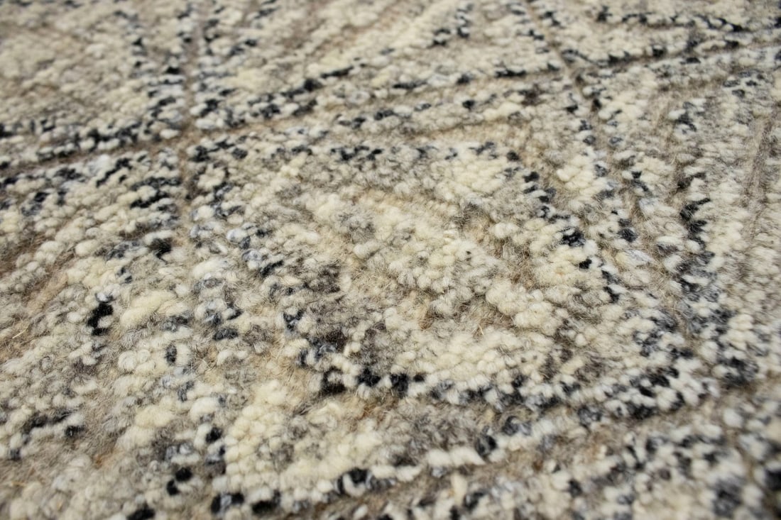 Beige Geometric 8X10 Modern Oriental Rug - 10