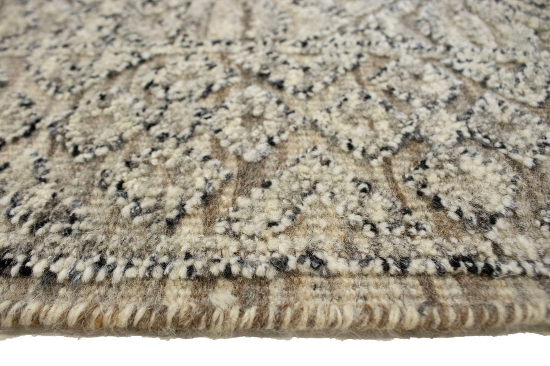 Beige Geometric 8X10 Modern Oriental Rug - 11