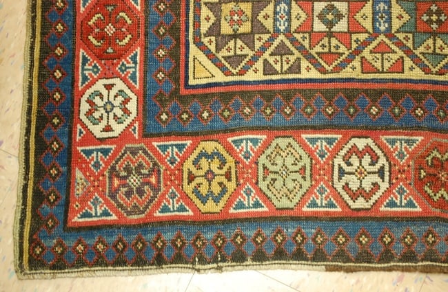 CAUCASIAN SHIRVAN RUG 3.5x16 - 3