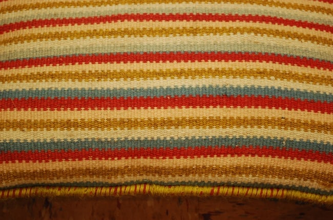 three Hand-Made Pillow Cushion Rug 1'6" x 1' 10" - 3