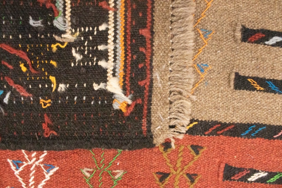 Khaki Tribal 4X6 Sumak Herati Persian Rug - 13