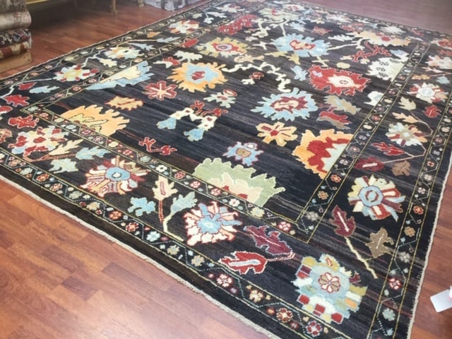 Decorative large pallmette Turkish Ushak Rug-4679 - 7