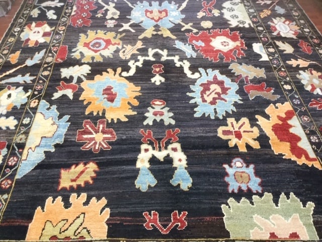 Decorative large pallmette Turkish Ushak Rug-4679 - 9