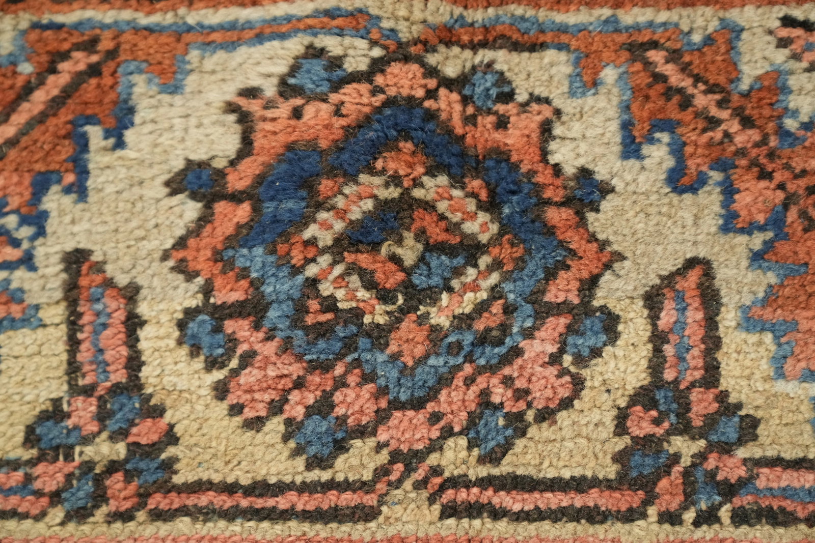 Pre-1900 Vegetable Dye Heriz Serapi Persian Area Rug 9x12 - 10