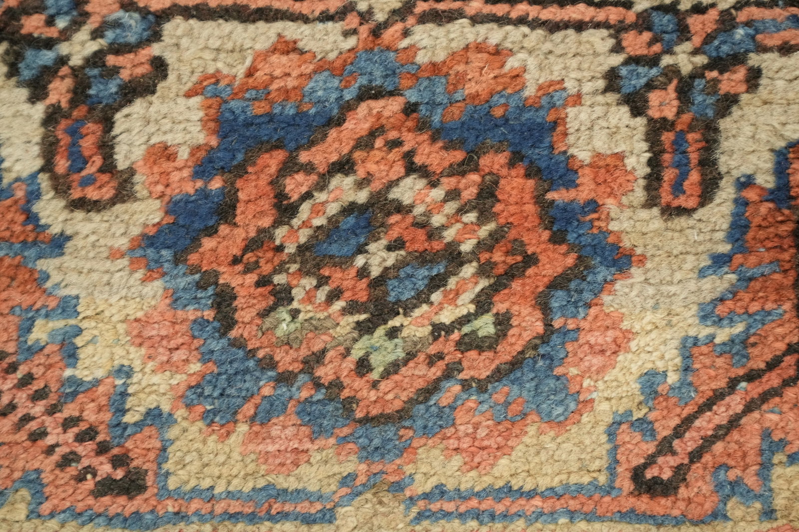 Pre-1900 Vegetable Dye Heriz Serapi Persian Area Rug 9x12 - 11