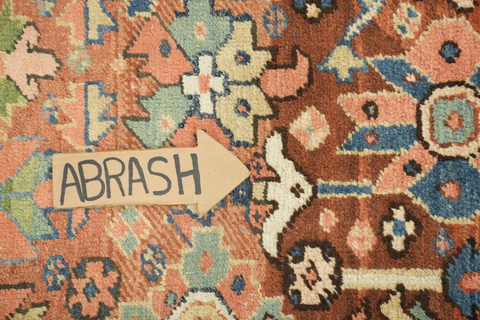 Pre-1900 Vegetable Dye Heriz Serapi Persian Area Rug 9x12 - 13