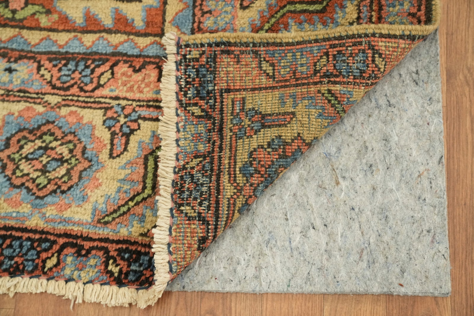 Pre-1900 Vegetable Dye Heriz Serapi Persian Area Rug 9x12 - 6
