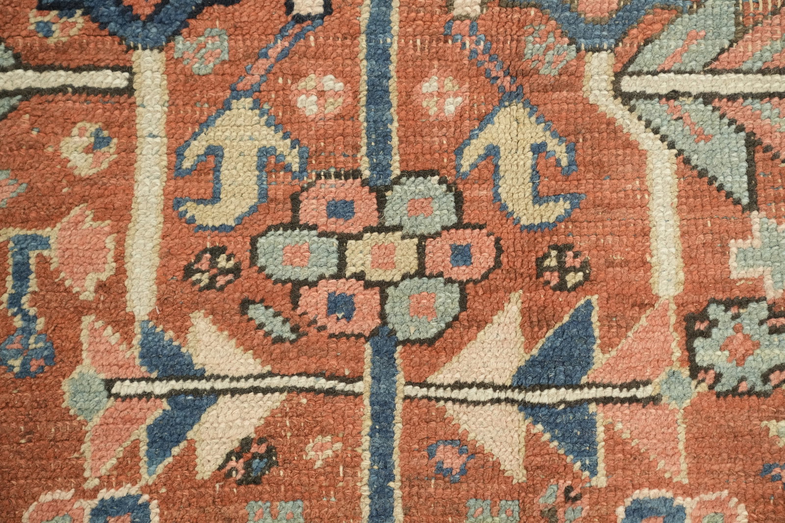 Pre-1900 Vegetable Dye Heriz Serapi Persian Area Rug 9x12 - 8