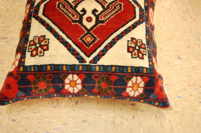 Hand-Made Pillow Cushion Rug 1'6" x 1' 8" - 4