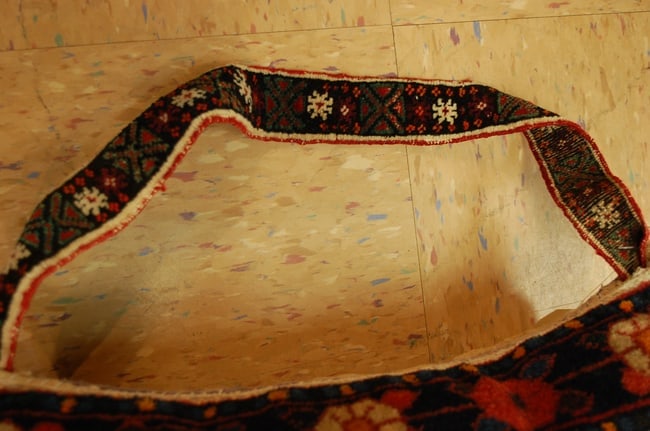Hand-Made Pillow Cushion Rug 1'6" x 1' 8" - 5