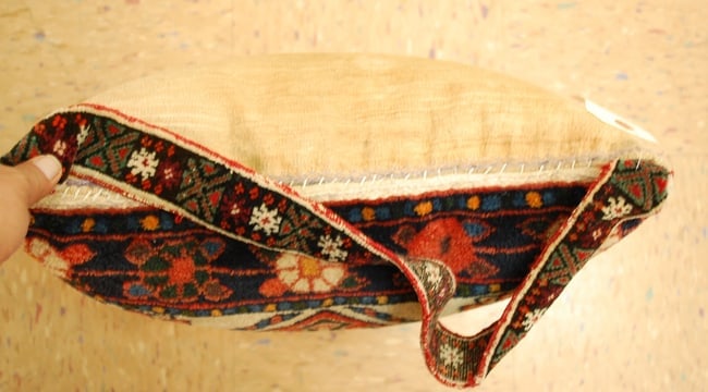 Hand-Made Pillow Cushion Rug 1'6" x 1' 8" - 7