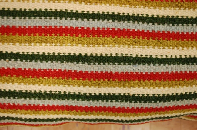 TWO Hand-Made Pillow Cushion Rug 1'6" x 1' 8" - 2