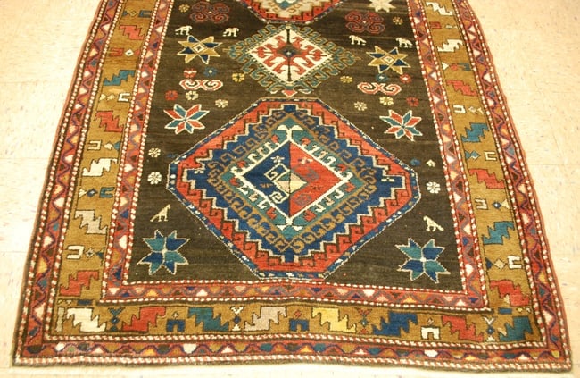 CAUCASIAN SHIRVAN RUG 4'8" x 6'7" - 3