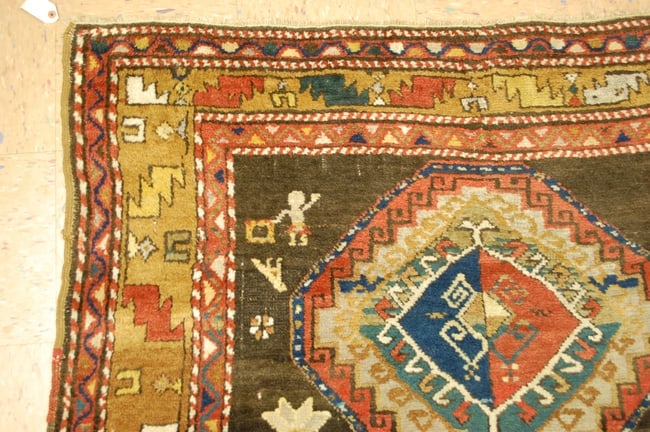 CAUCASIAN SHIRVAN RUG 4'8" x 6'7" - 4
