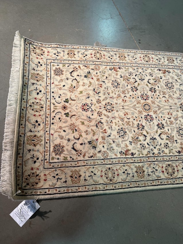 Fine Silk and wool Runner 2.8x8.1 - 8