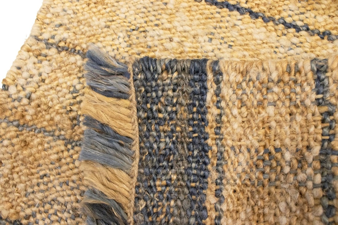 Flat-Weave Wool Jute 2X3 Sumak Modern Rug - 12