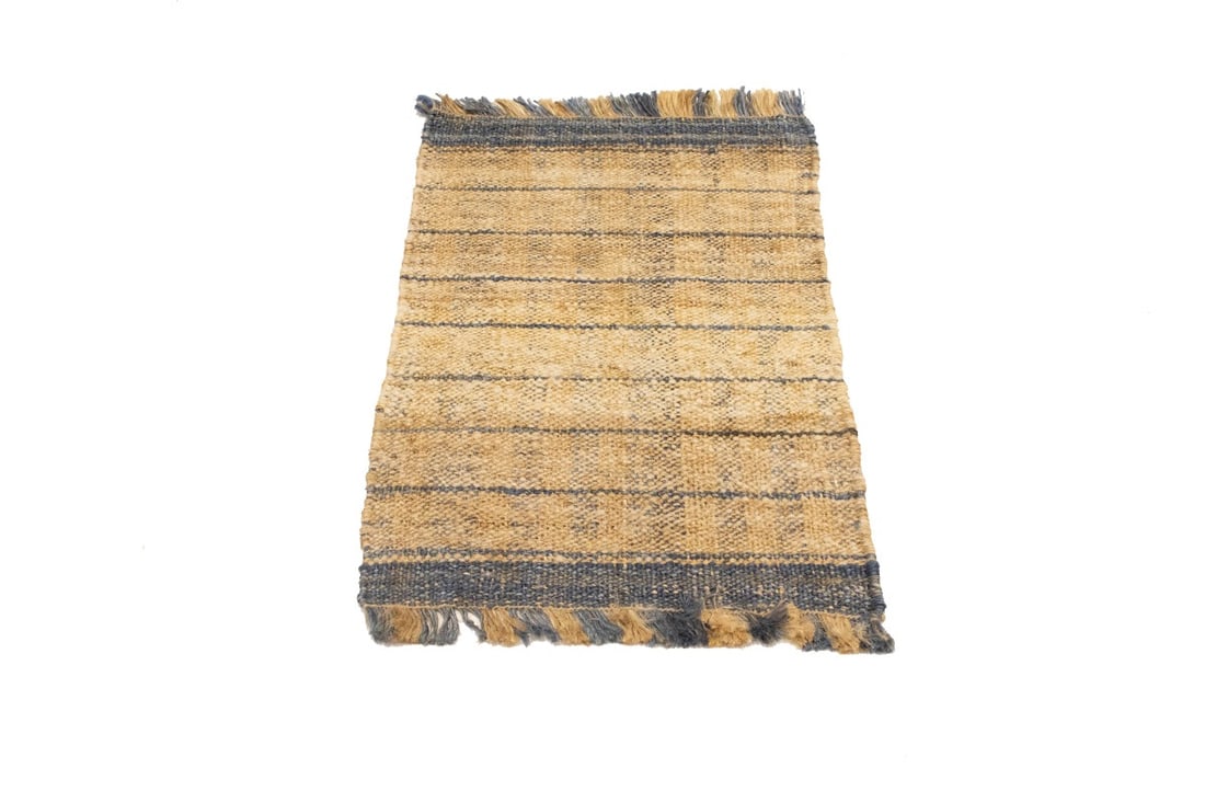 Flat-Weave Wool Jute 2X3 Sumak Modern Rug - 3