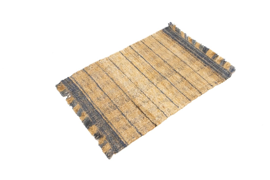 Flat-Weave Wool Jute 2X3 Sumak Modern Rug - 4