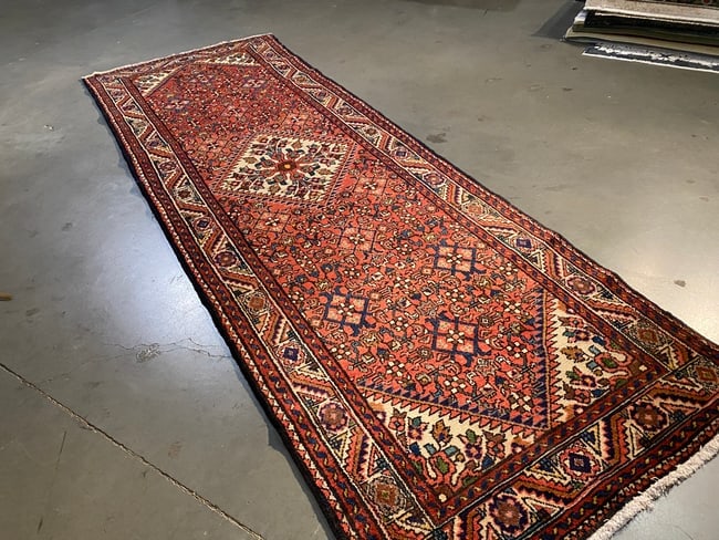 MAGNIFICENT PERSIAN HAMEDAN RUNNER 3.5x10.1 - 2