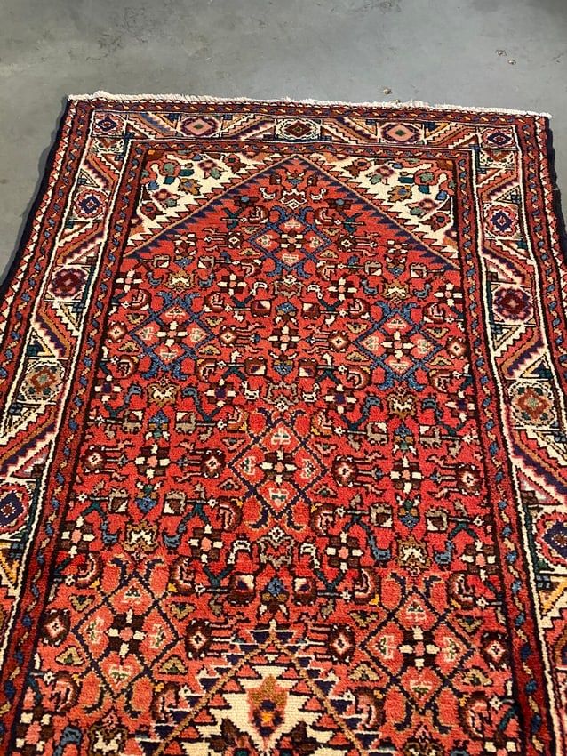 MAGNIFICENT PERSIAN HAMEDAN RUNNER 3.5x10.1 - 5
