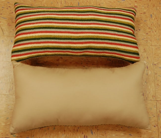 Hand-Made Pillow Cushion Rug 1'3" x 2' - 3