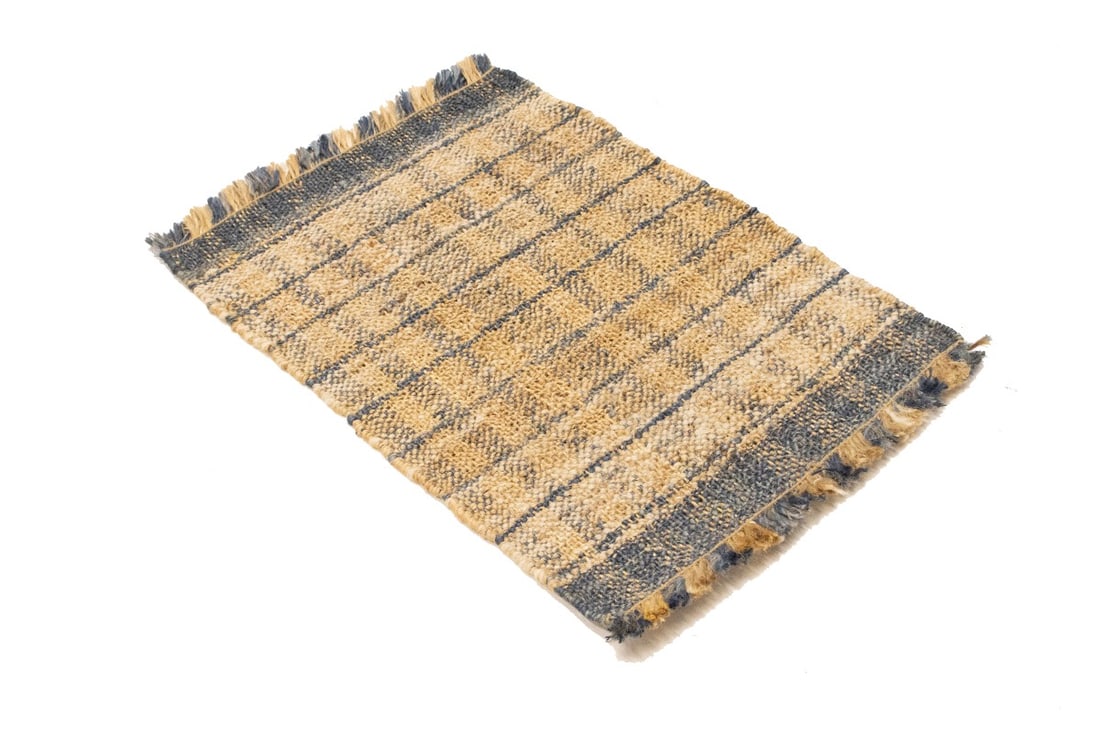 Flat-Weave Wool Jute 2X3 Sumak Modern Rug - 6