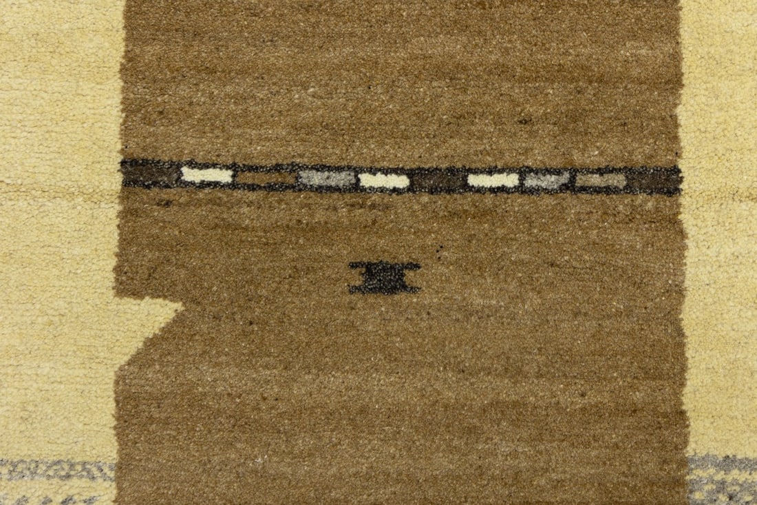 Multicolored Tribal 5'2X7'5 Indo-Gabbeh Oriental Rug - 10