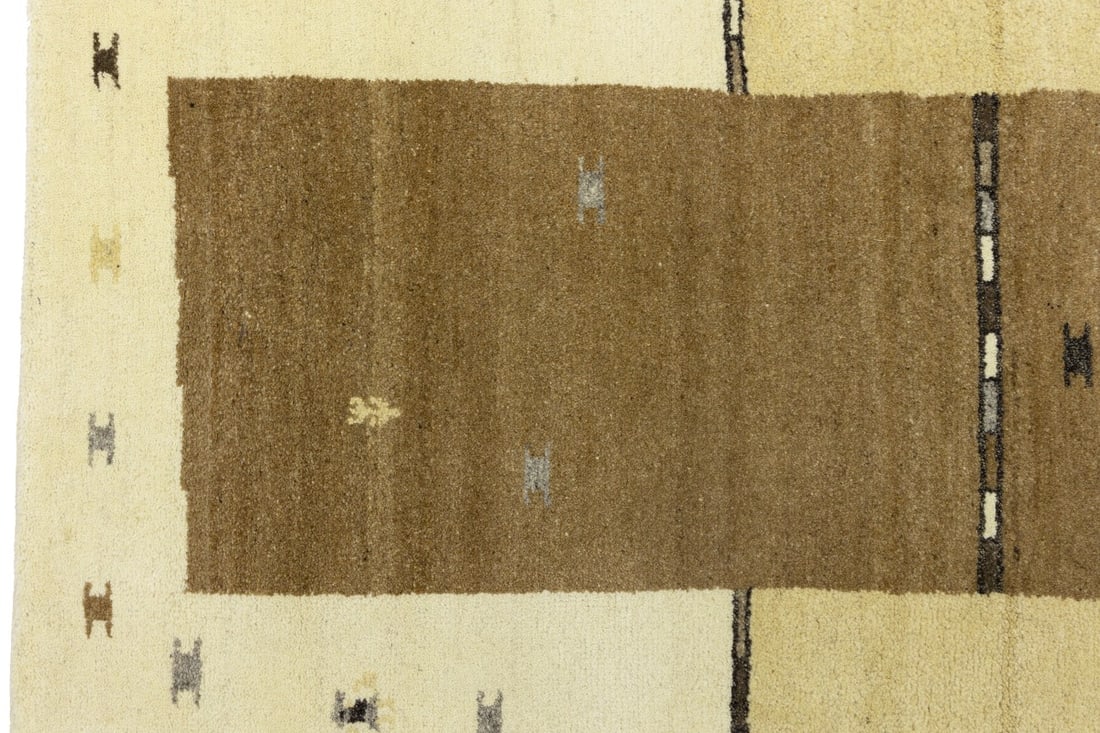 Multicolored Tribal 5'2X7'5 Indo-Gabbeh Oriental Rug - 15