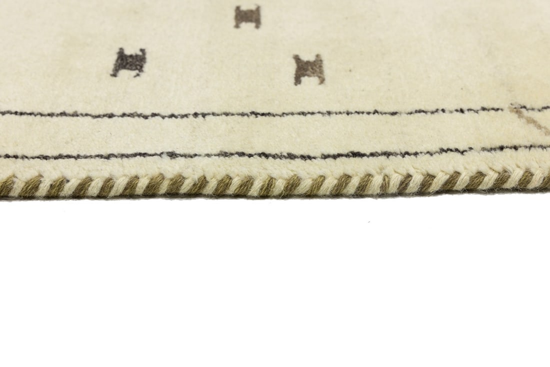 Multicolored Tribal 5'2X7'5 Indo-Gabbeh Oriental Rug - 16