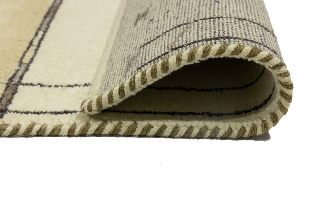 Multicolored Tribal 5'2X7'5 Indo-Gabbeh Oriental Rug - 17